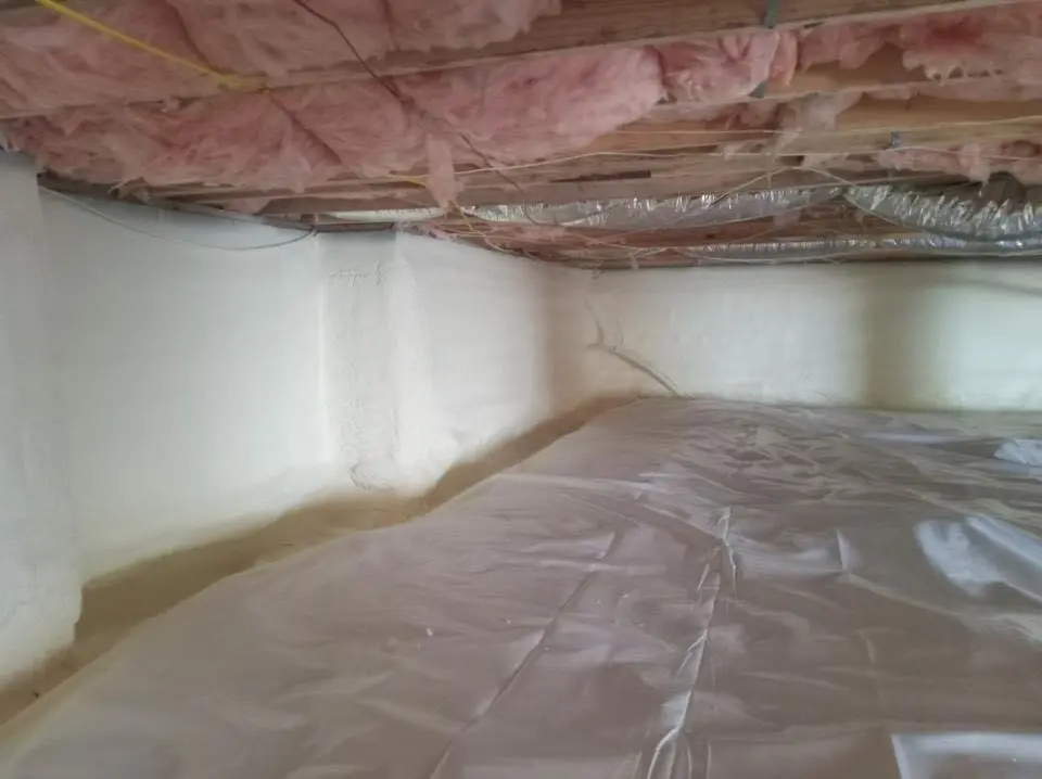 Crawl space encapsulation with closed-cell spray foam for Roof Leak Repair in Santa Rosa
